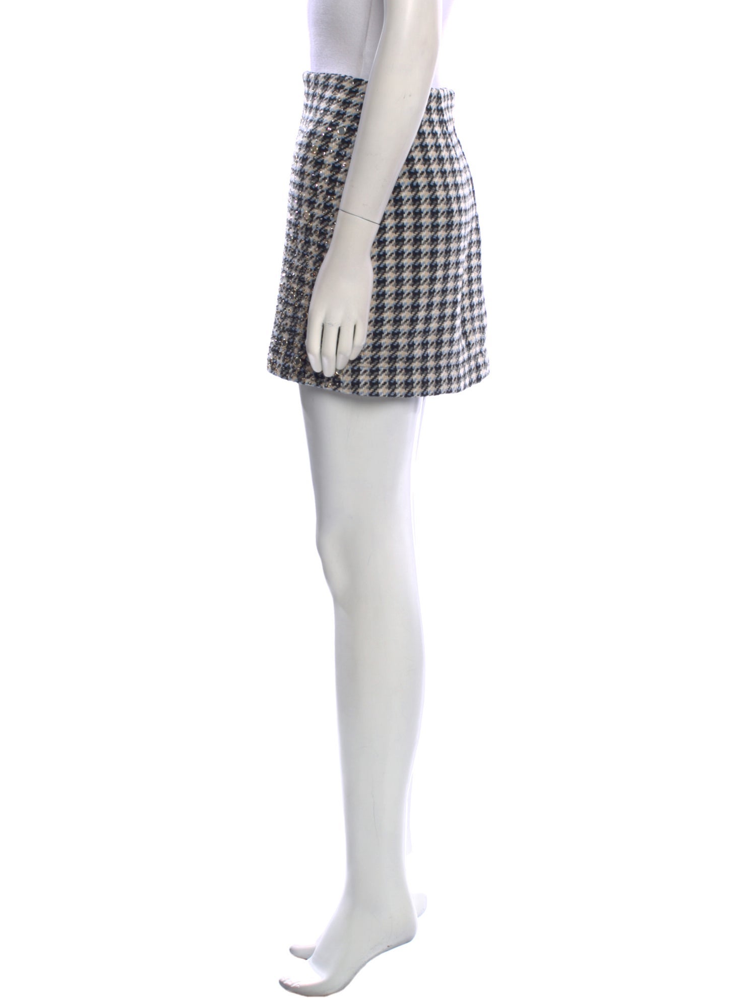 5 Progress Tweed Pattern Mini Skirt