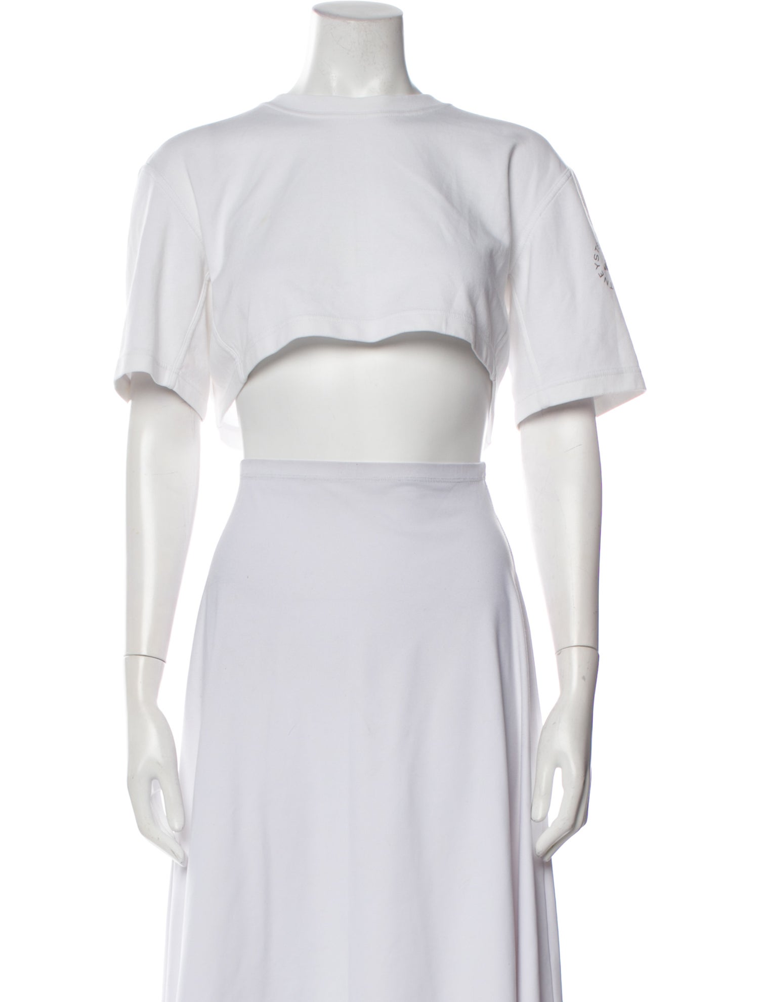 Stella McCartney for adidas Crew Neck Short Sleeve Crop Top