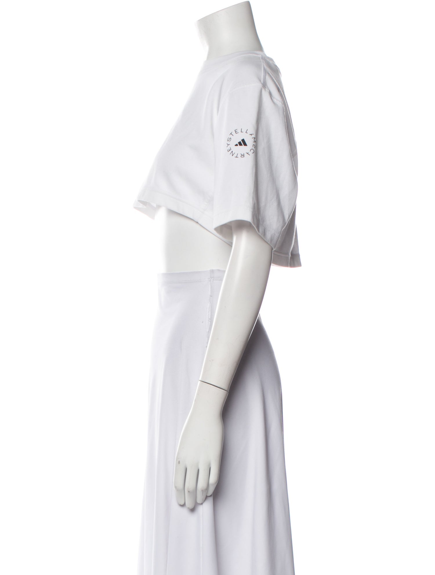 Stella McCartney for adidas Crew Neck Short Sleeve Crop Top