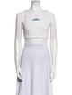 Stella McCartney for adidas Graphic Print Square Neckline Crop Top