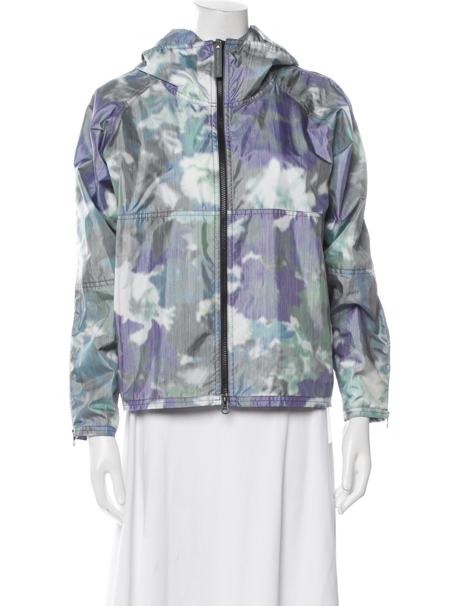 Stella McCartney for adidas Printed Faux Fur Jacket