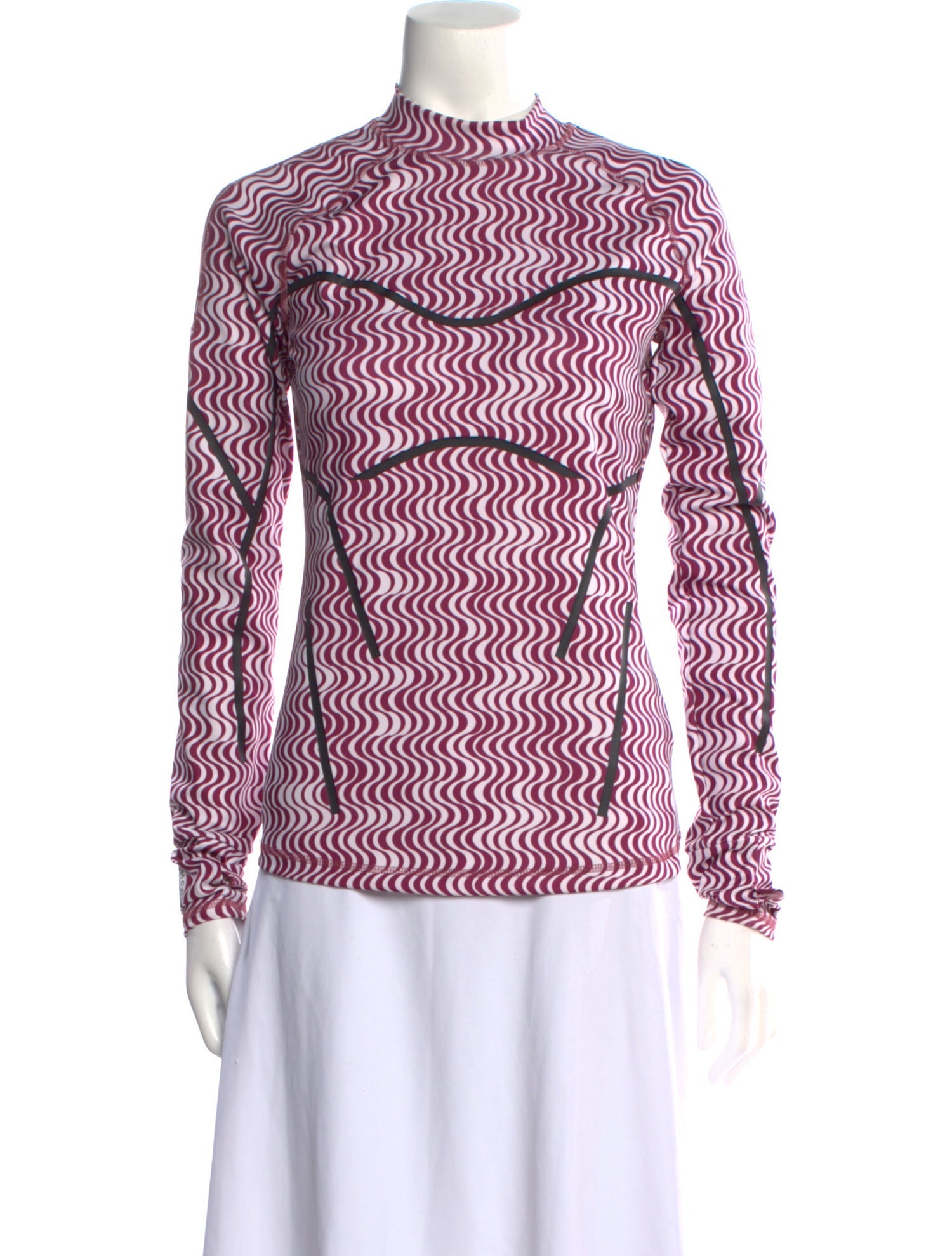 Stella McCartney for adidas Printed Mock Neck Blouse