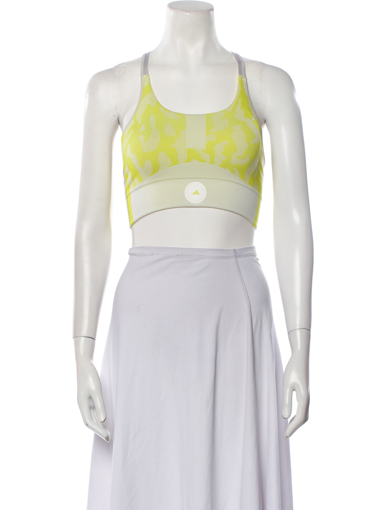 Stella McCartney for adidas Printed Scoop Neck Crop Top