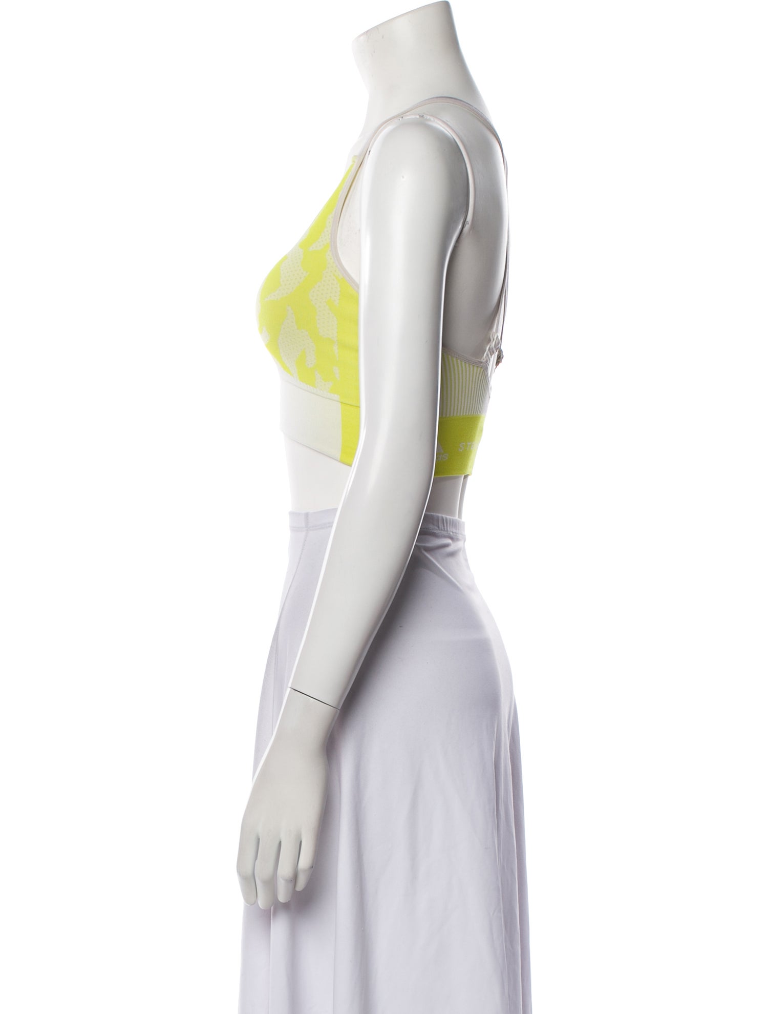 Stella McCartney for adidas Printed Scoop Neck Crop Top