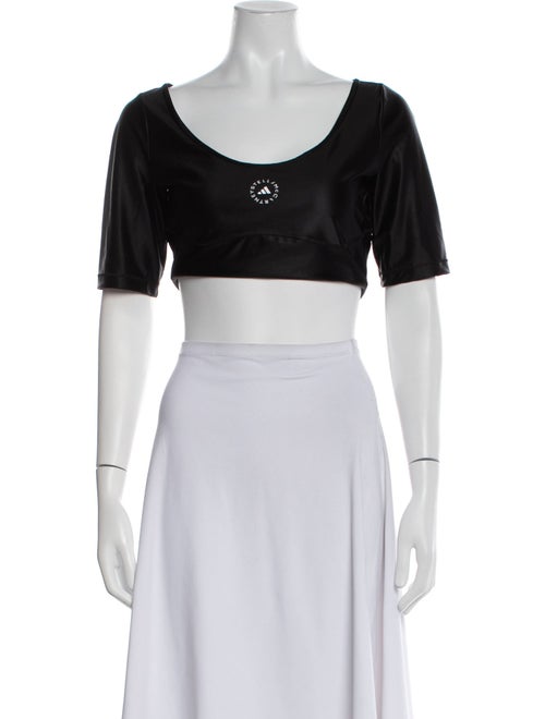 Stella McCartney for adidas Scoop Neck Short Sleeve Crop Top