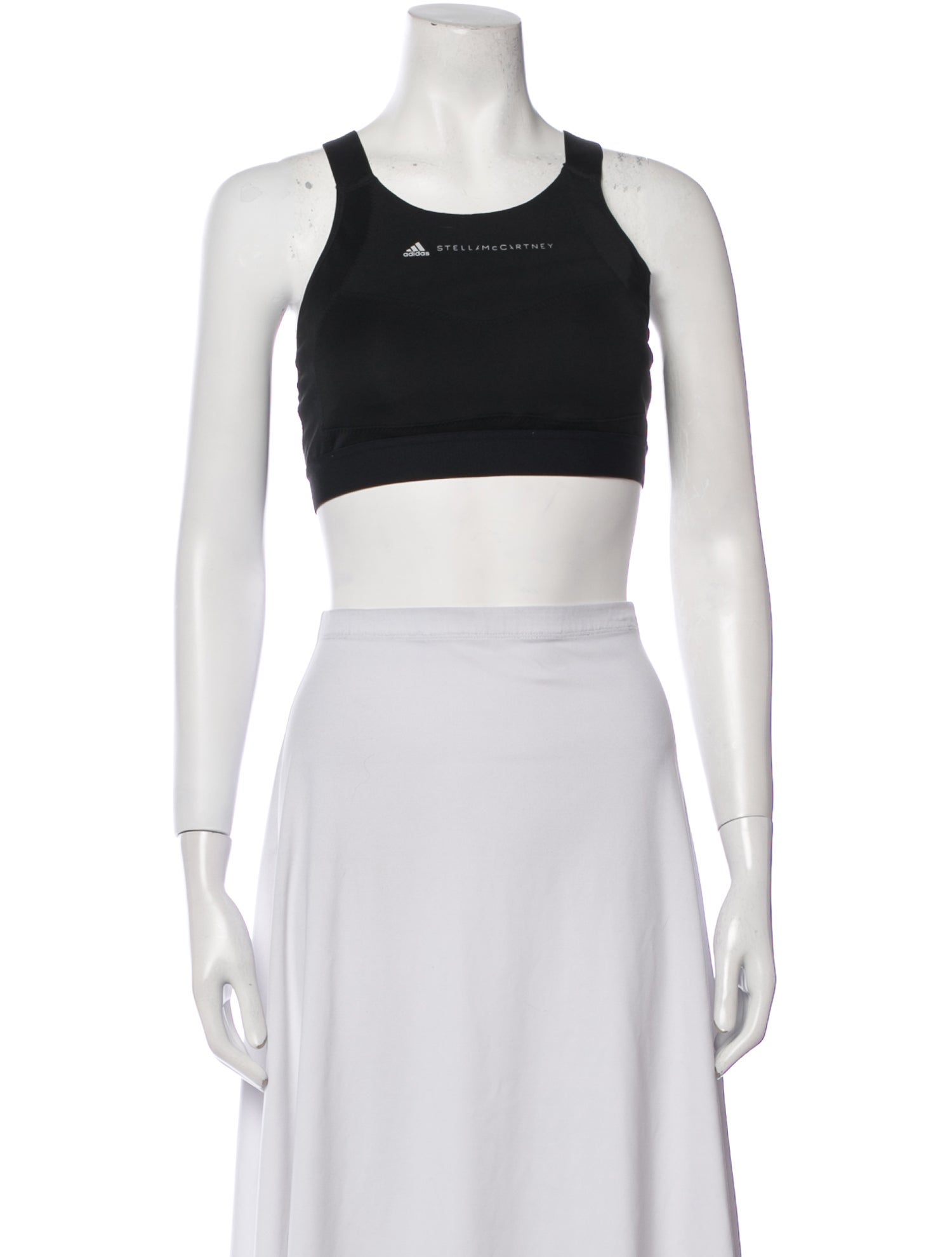 Stella McCartney for adidas Scoop Neck Sleeveless Crop Top