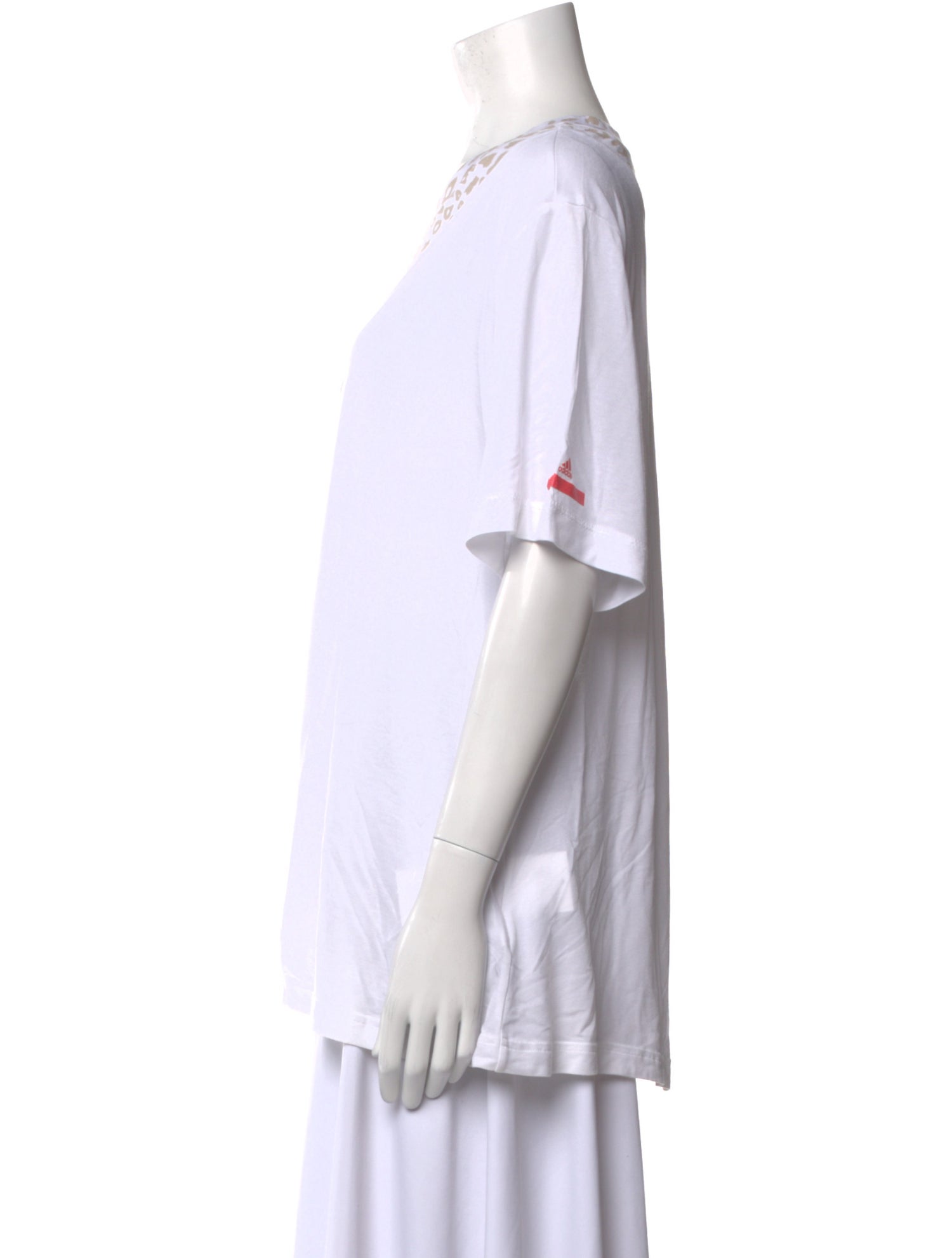 Stella McCartney for adidas Animal Print Scoop Neck T-Shirt