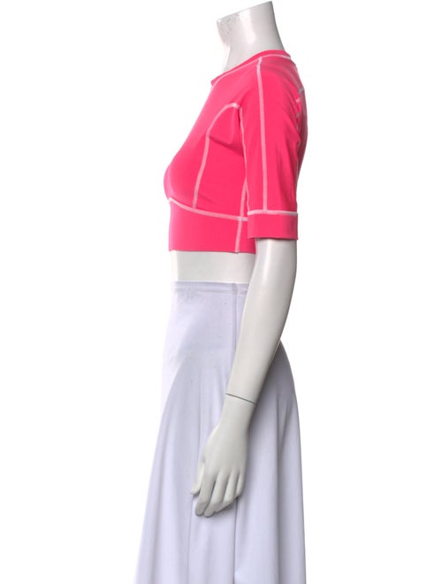 Stella McCartney for adidas Mock Neck Short Sleeve Crop Top