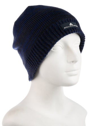 Stella McCartney for adidas Blue pattern knitted hat
