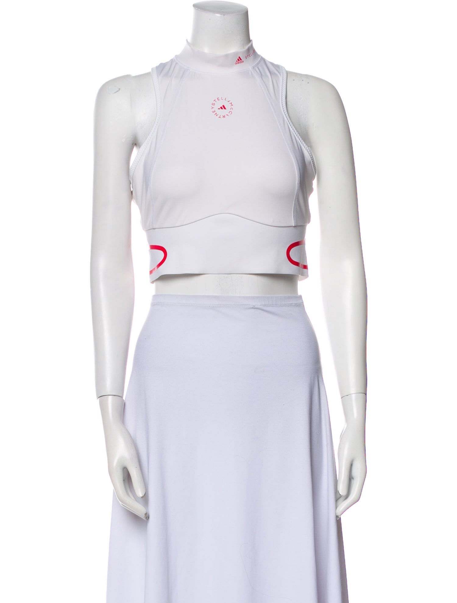 Stella McCartney for adidas Mock Neck Sleeveless Crop Top