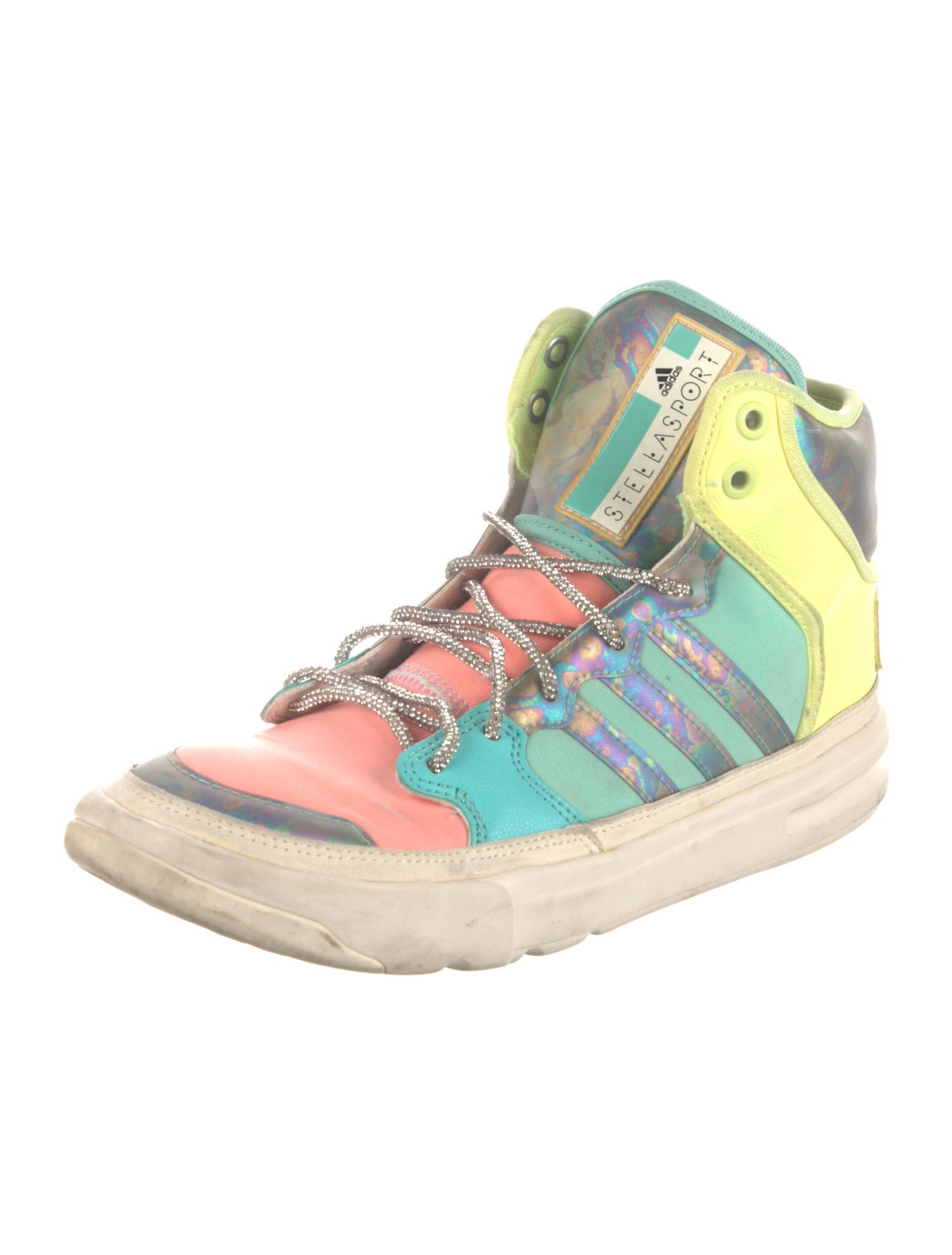 Stella McCartney for adidas Colorblock Pattern Crystal Embellishments Sneakers