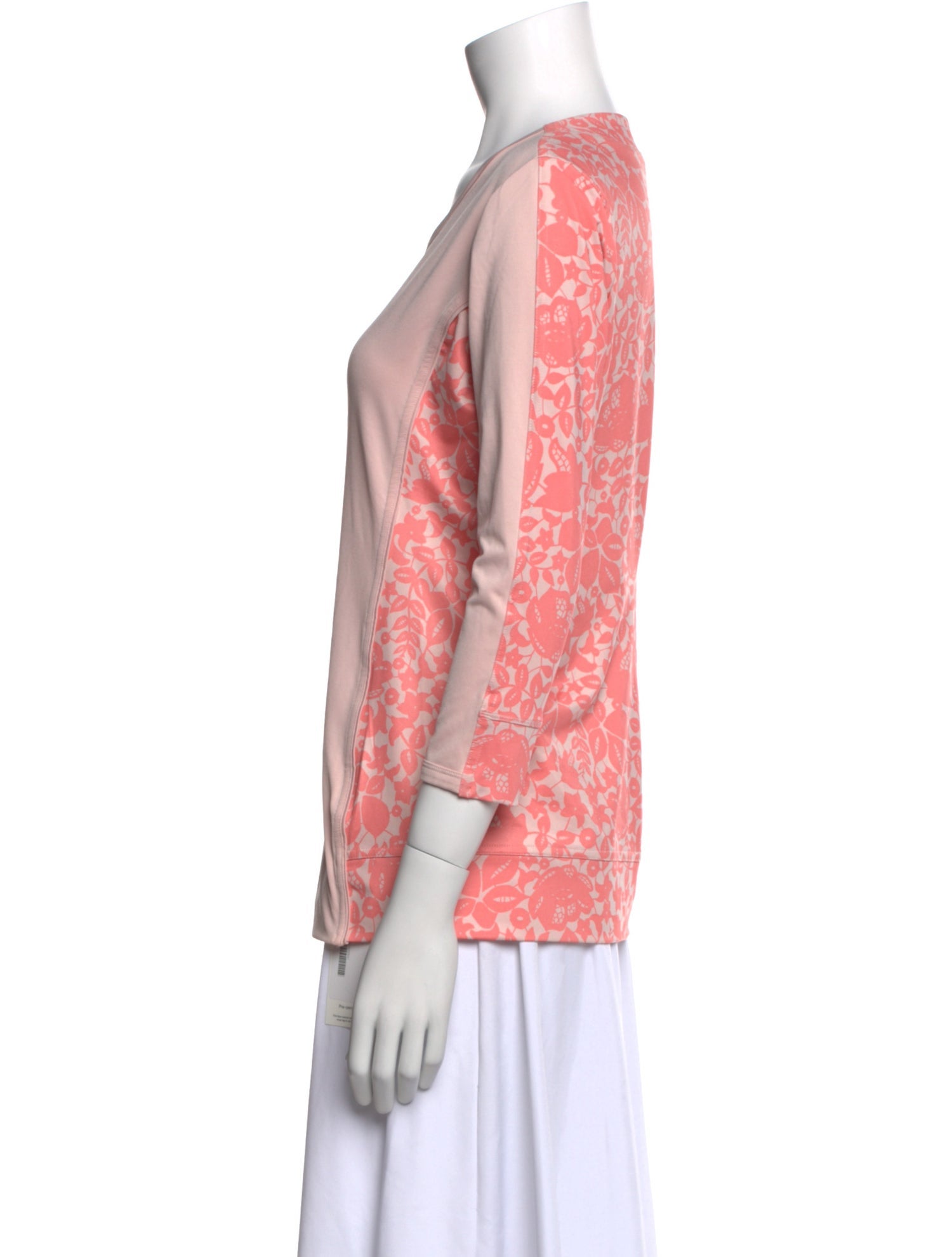 Stella McCartney for adidas Scoop Neck Three-Quarter Sleeve T-Shirt