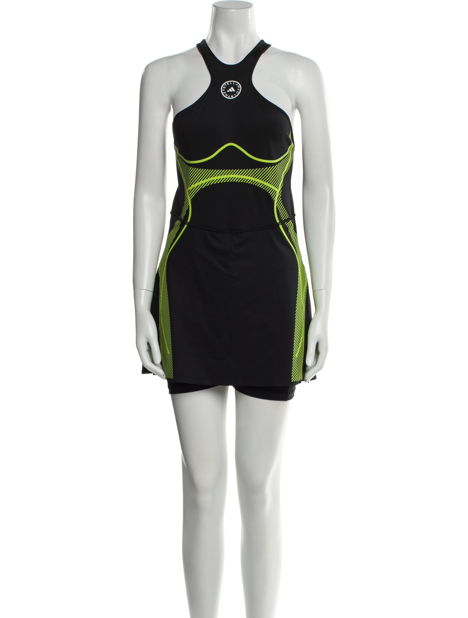 Stella McCartney for adidas Striped Scoop Neck Romper w/ Tags