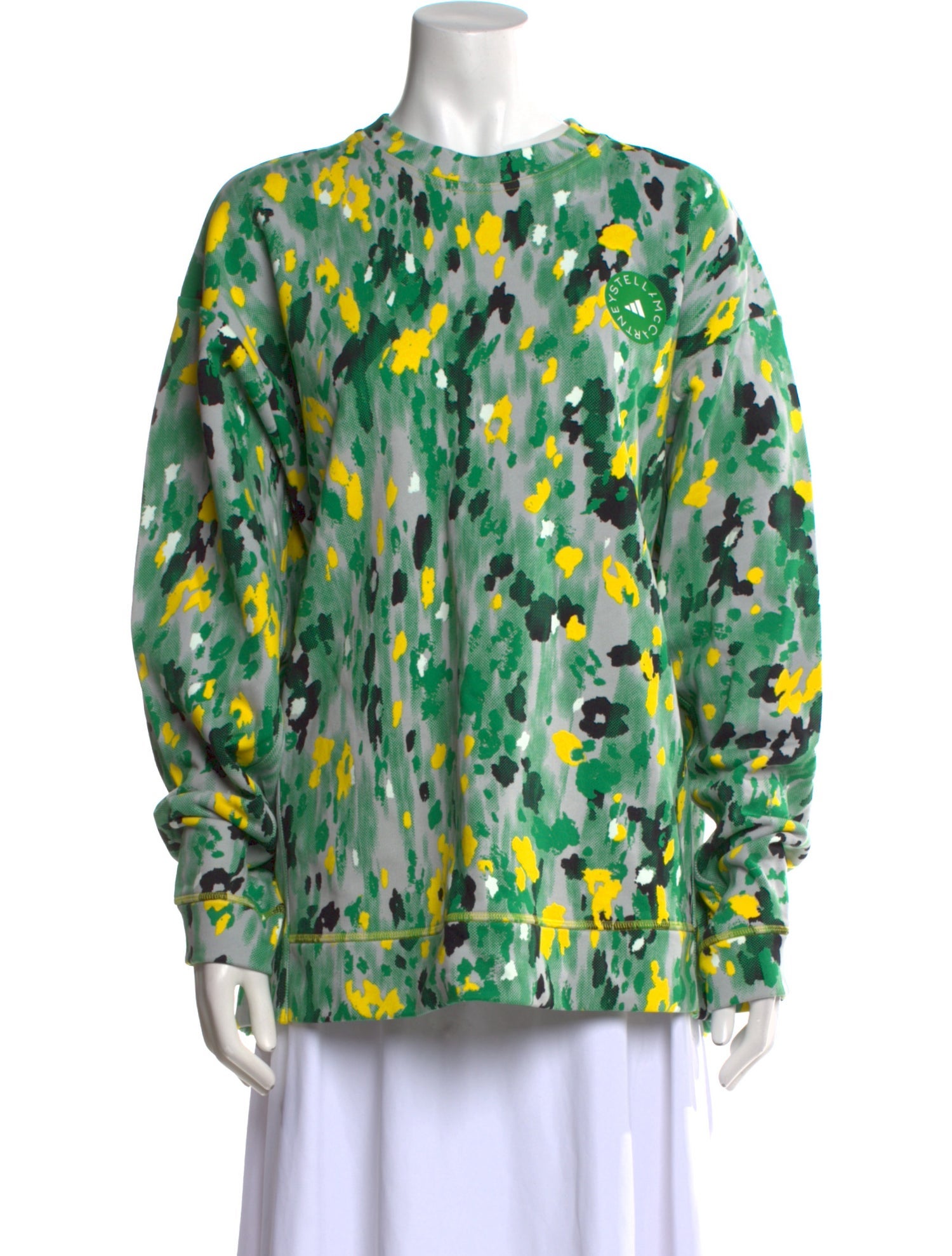 Stella McCartney for adidas Floral Print Crew Neck Blouse