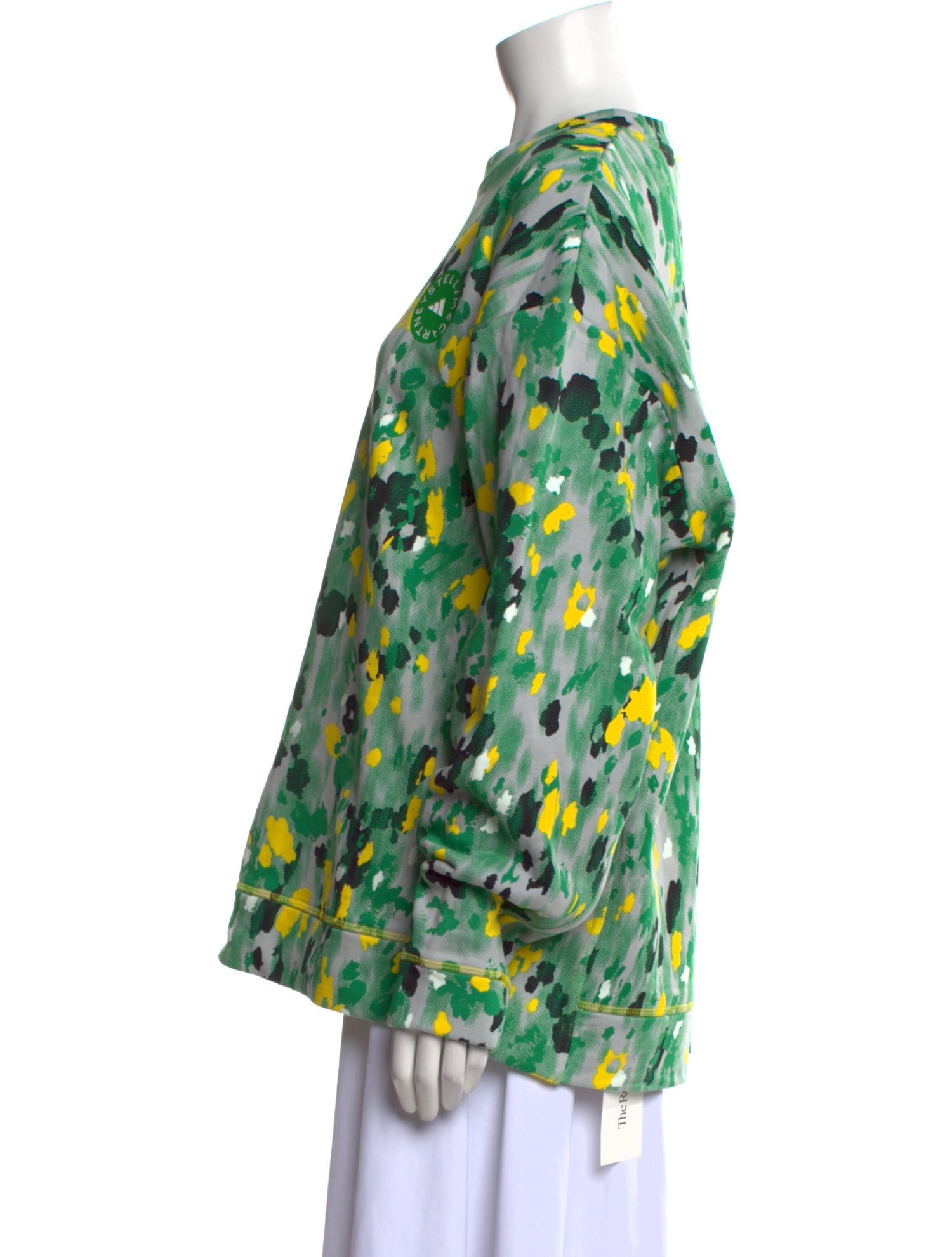 Stella McCartney for adidas Floral Print Crew Neck Blouse