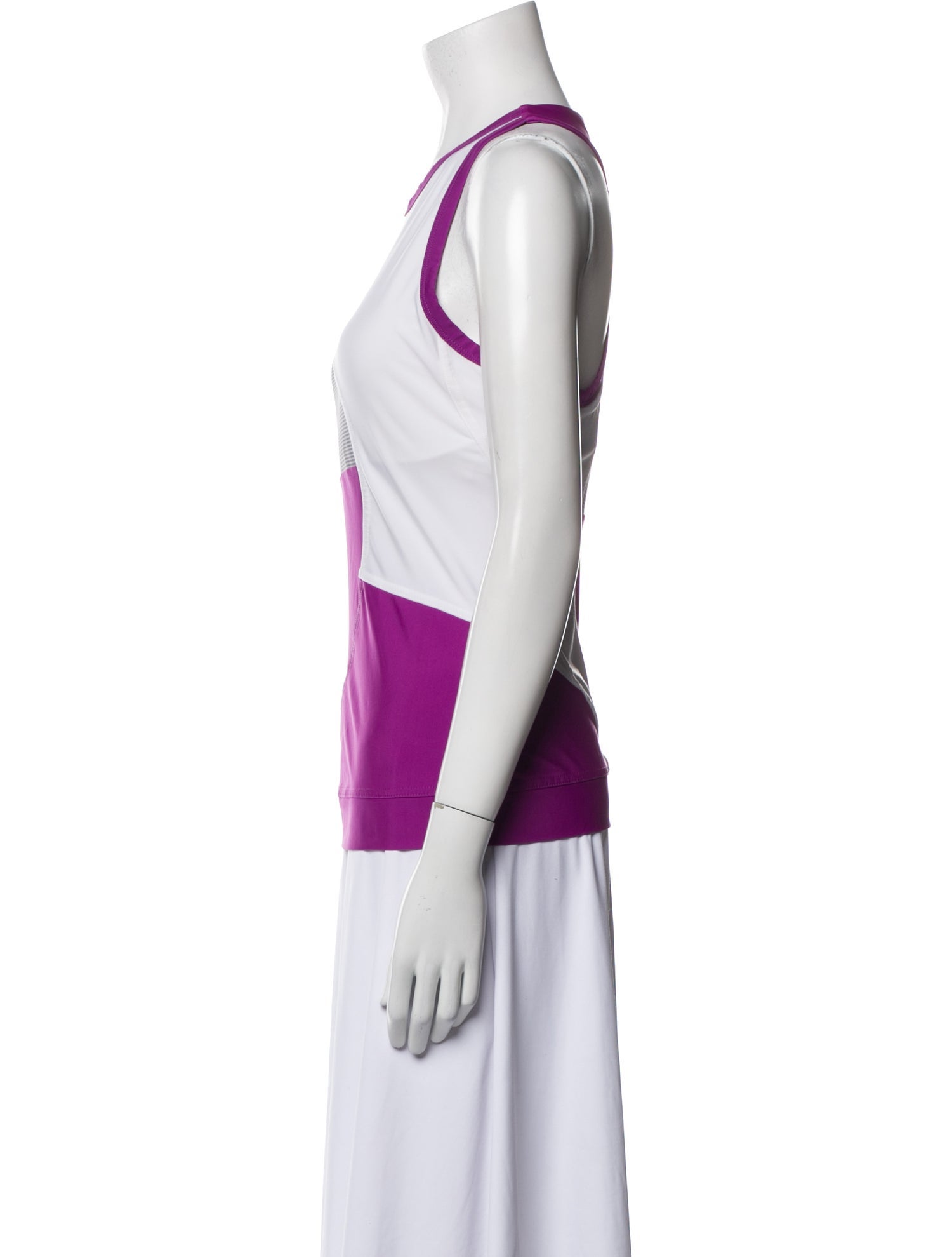 Stella McCartney for adidas Colorblock Pattern Scoop Neck Top