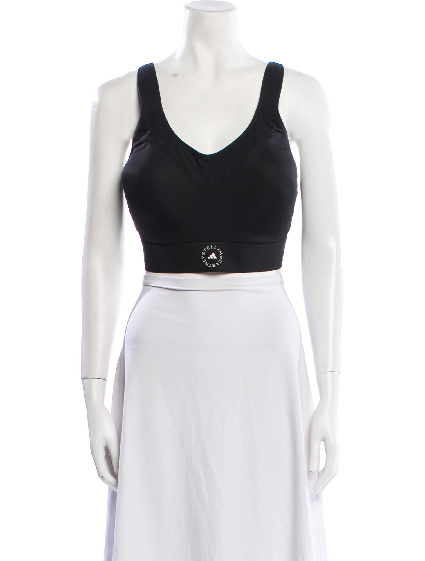 Stella McCartney for adidas Scoop Neck Sleeveless Crop Top