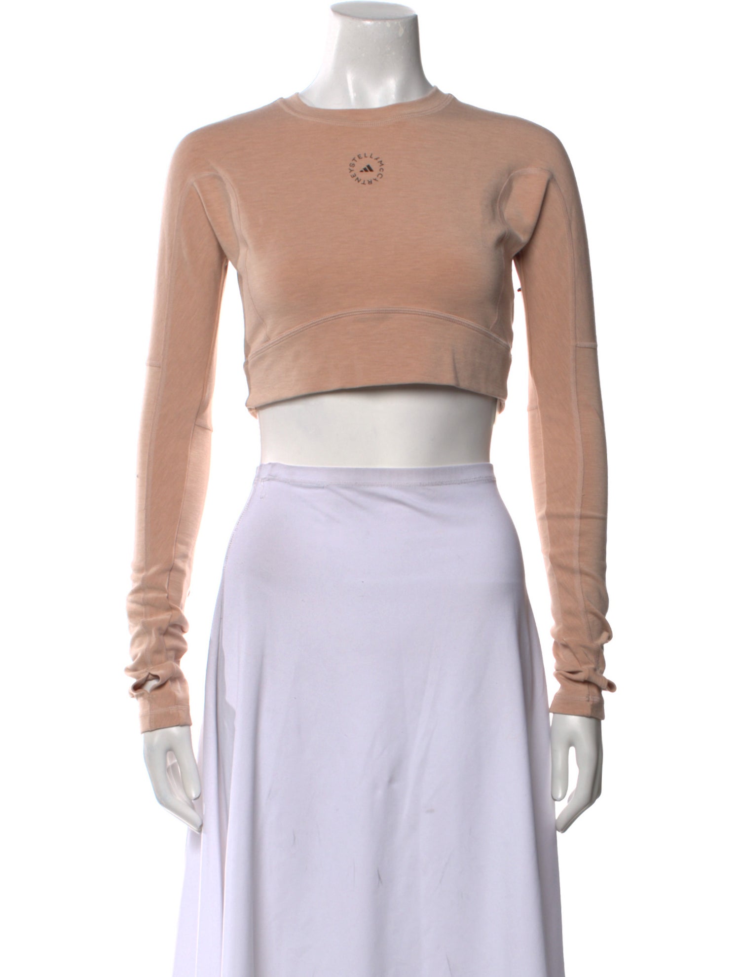 Stella McCartney for adidas Crew Neck Long Sleeve Crop Top