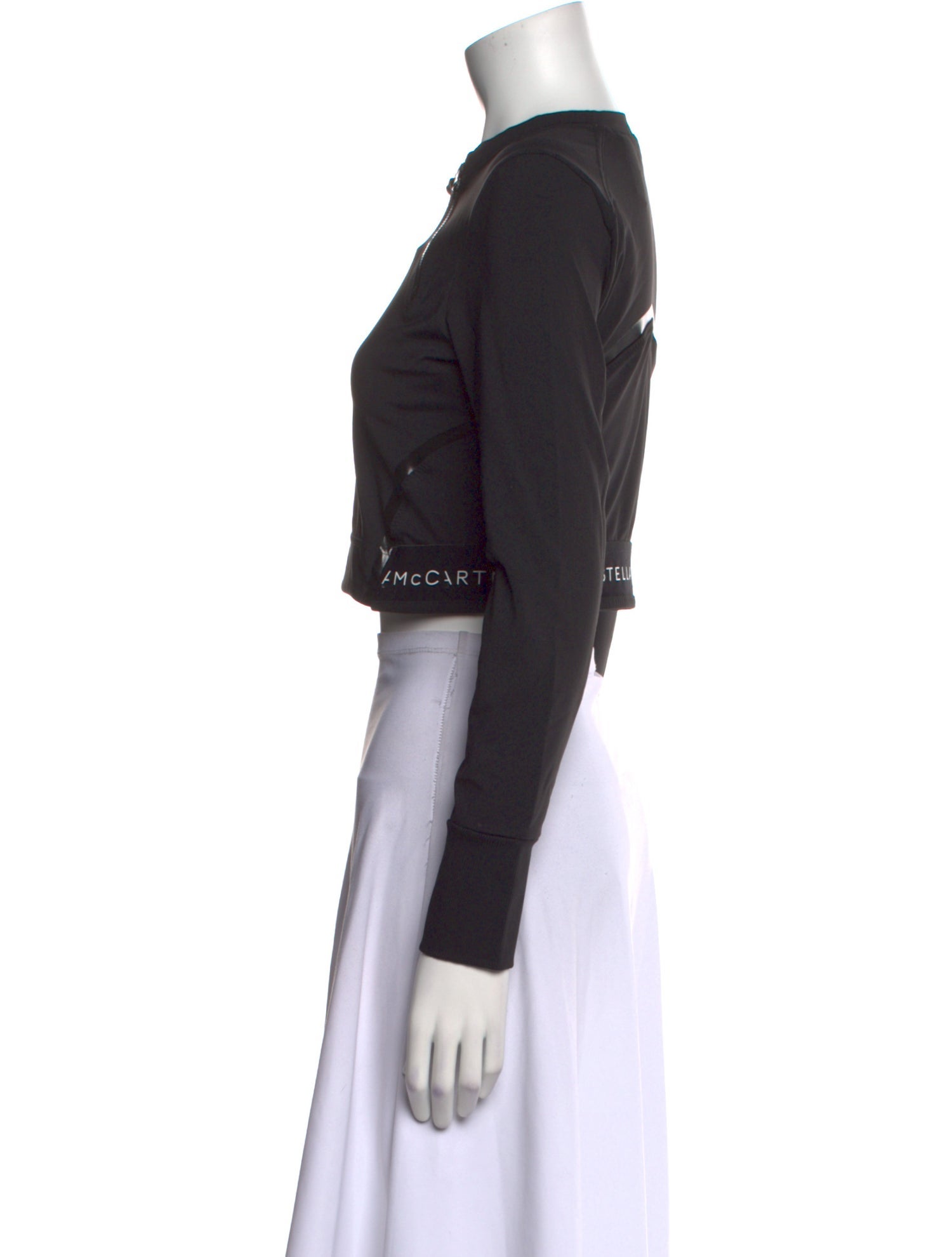 Stella McCartney for adidas Crew Neck Long Sleeve Crop Top