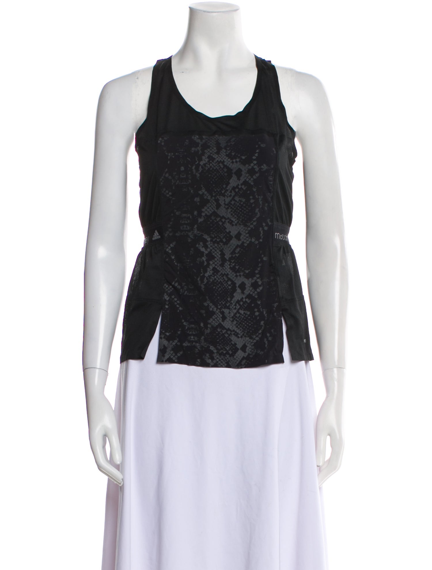 Stella McCartney for adidas Lace Pattern Scoop Neck Top