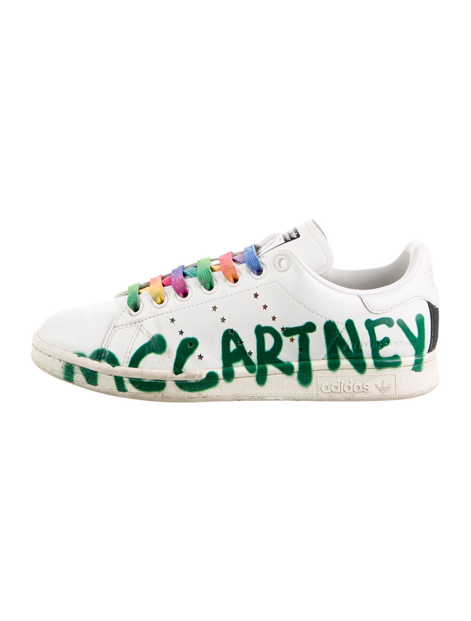 Stella McCartney for adidas Leather Graphic Print Sneakers