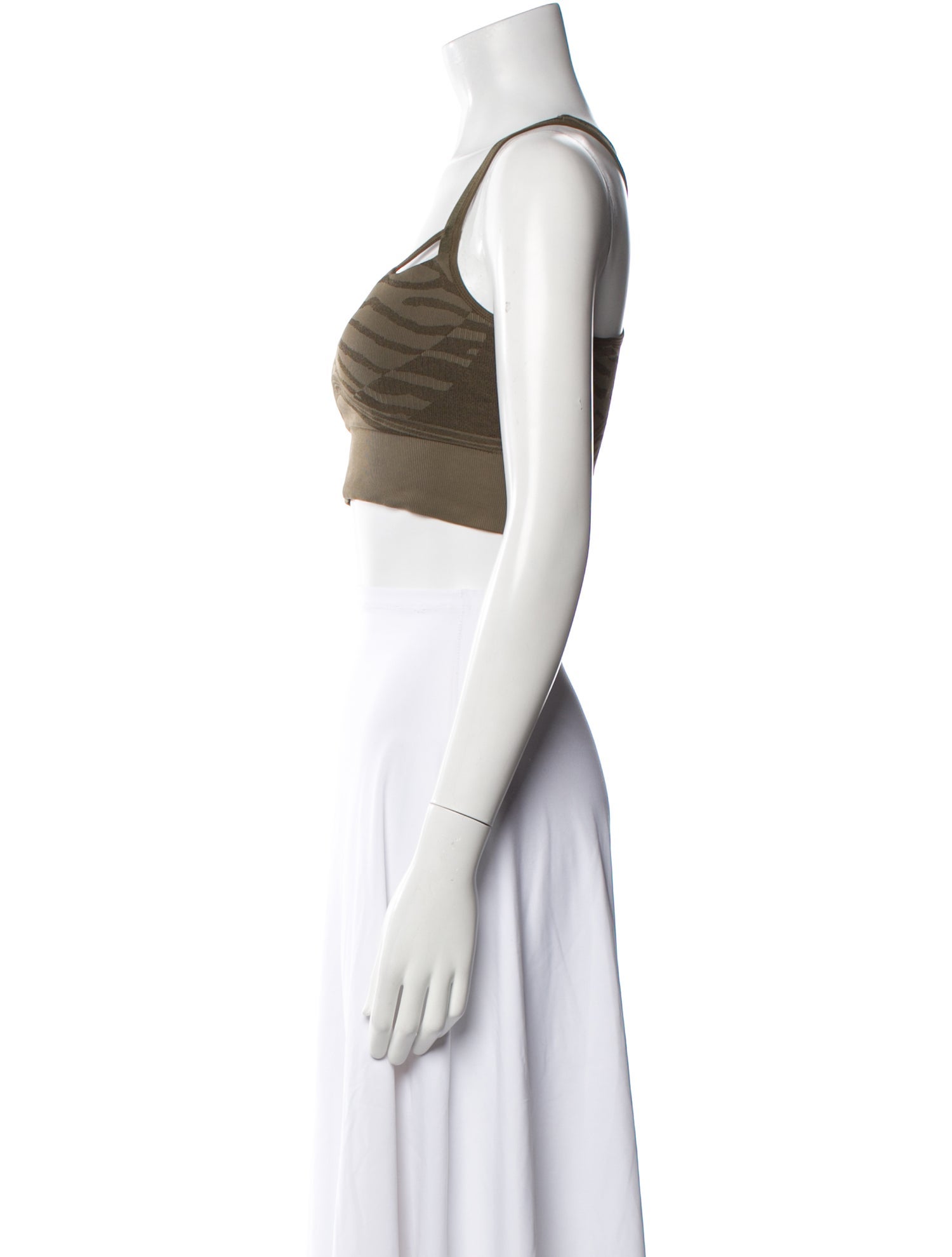 Stella McCartney for adidas Square Neckline Sleeveless Crop Top