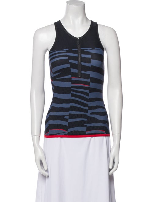 Stella McCartney for adidas Striped V-Neck Top