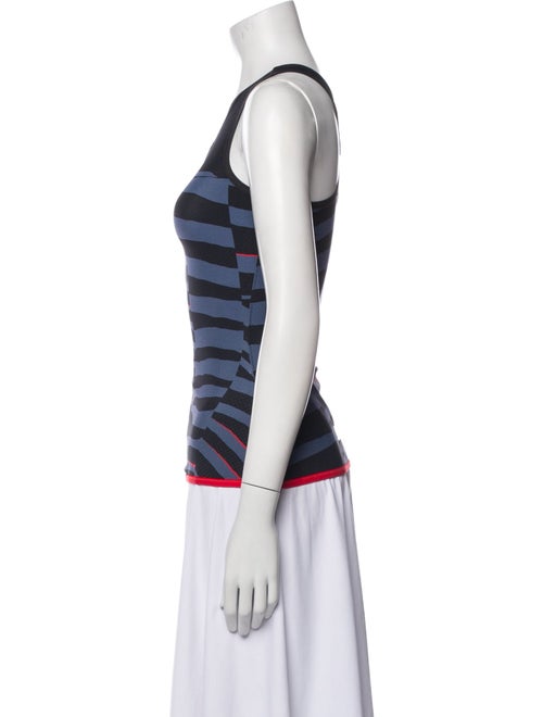 Stella McCartney for adidas Striped V-Neck Top