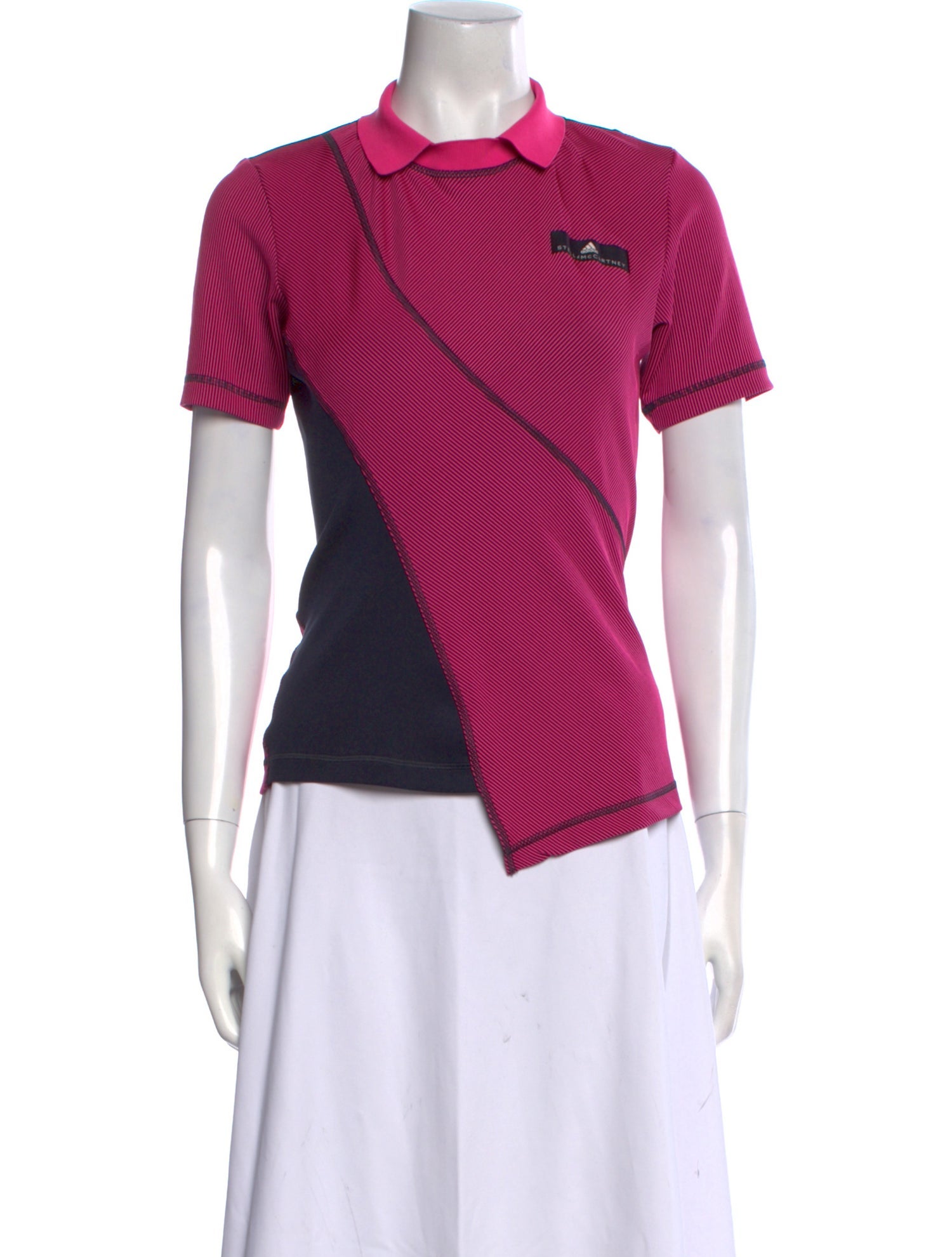 Stella McCartney for adidas Striped Short Sleeve Polo