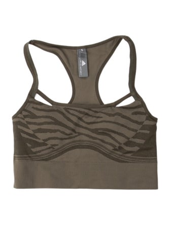 Stella McCartney for adidas Animal Print Square Neckline Crop Top