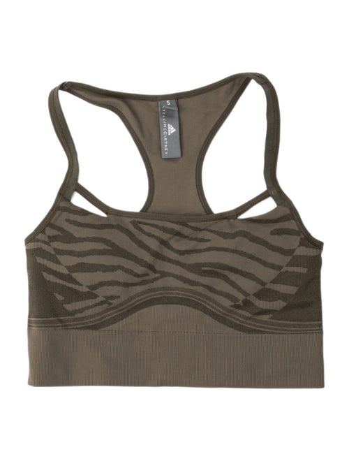 Stella McCartney for adidas Animal Print Square Neckline Crop Top