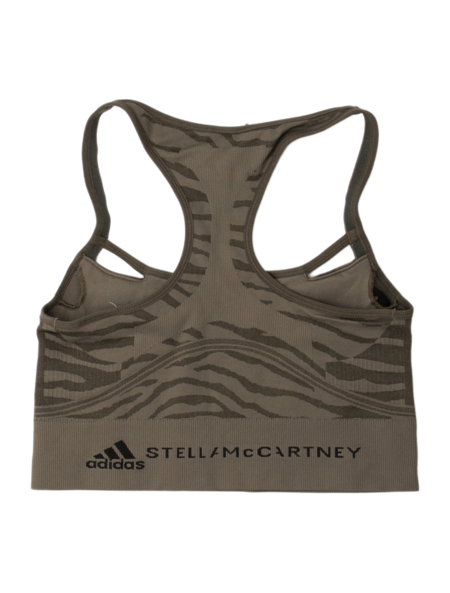 Stella McCartney for adidas Animal Print Square Neckline Crop Top