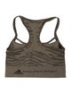 Stella McCartney for adidas Animal Print Square Neckline Crop Top