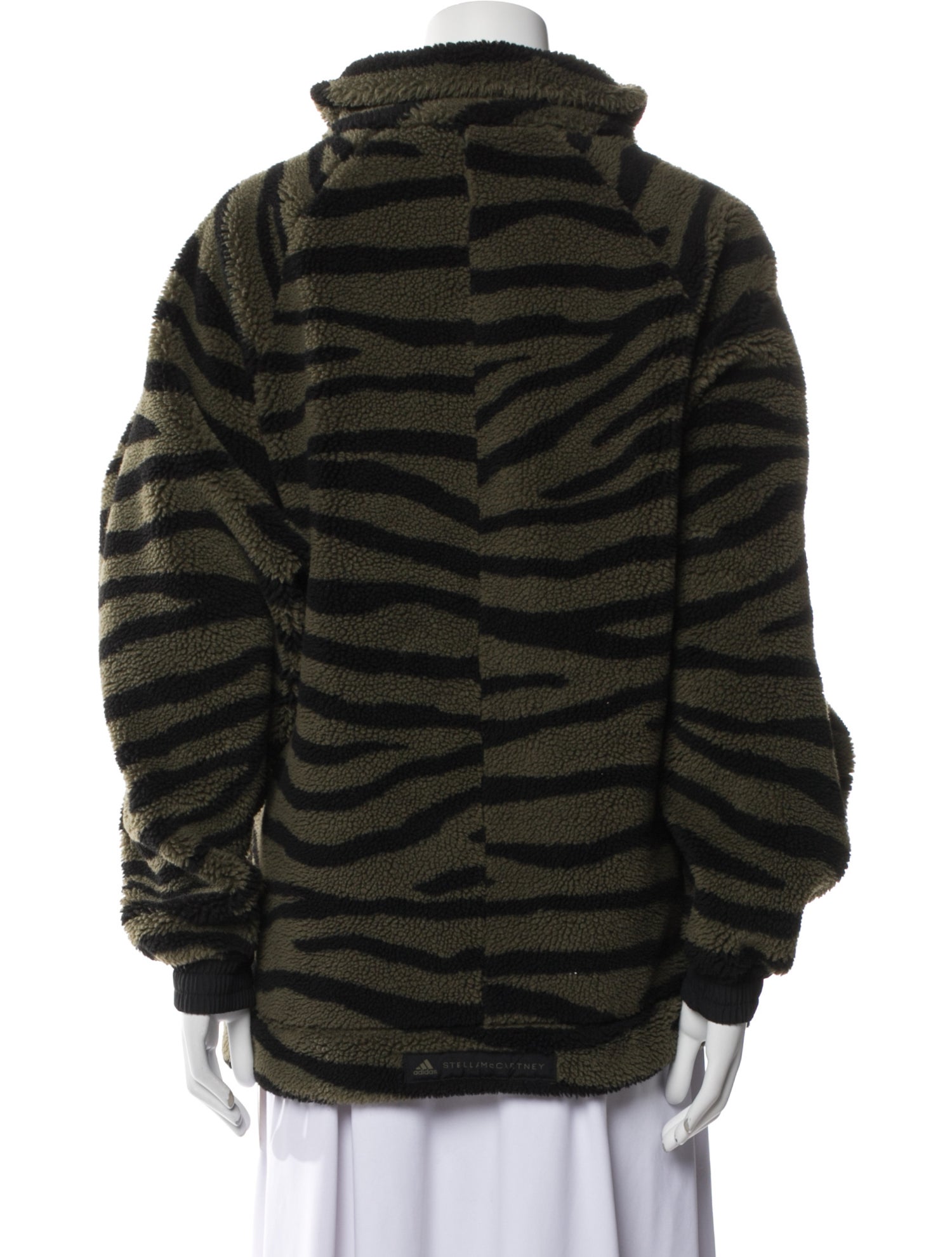 Stella McCartney for adidas Animal Print Faux Fur Jacket