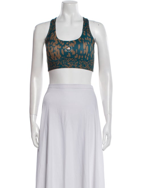 Stella McCartney for adidas Printed Scoop Neck Crop Top