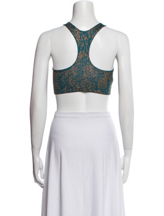 Stella McCartney for adidas Printed Scoop Neck Crop Top