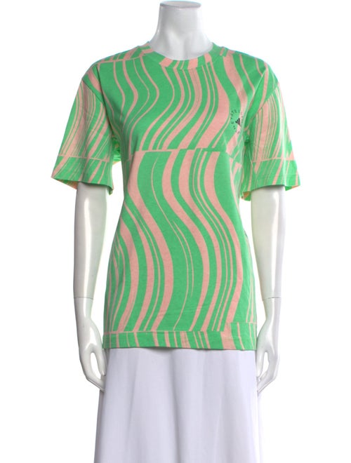 Stella McCartney for adidas Striped Crew Neck T-Shirt