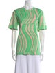 Stella McCartney for adidas Striped Crew Neck T-Shirt
