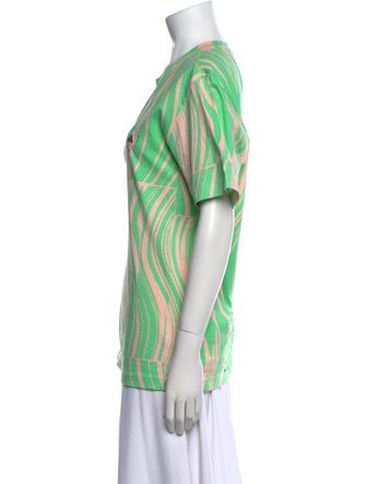 Stella McCartney for adidas Striped Crew Neck T-Shirt