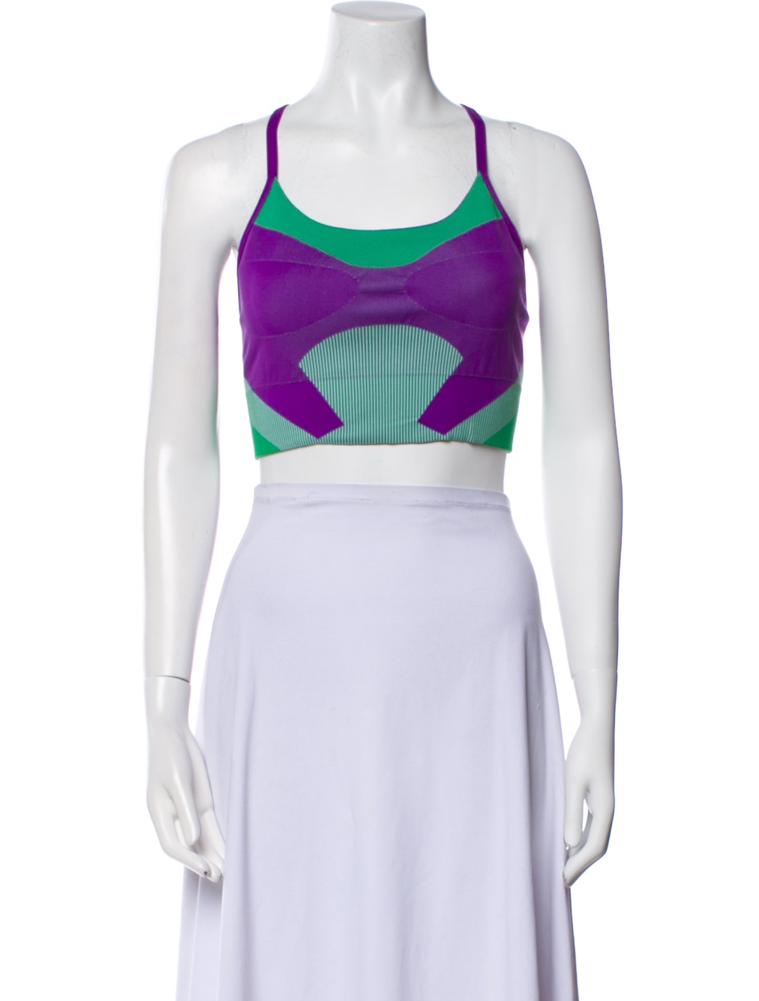 Stella McCartney for adidas Printed Scoop Neck Crop Top