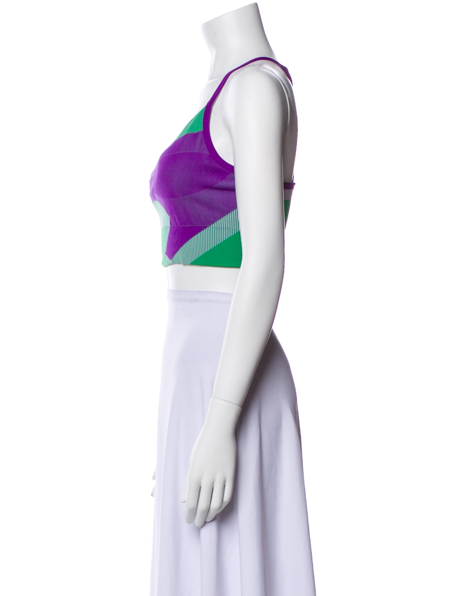 Stella McCartney for adidas Printed Scoop Neck Crop Top