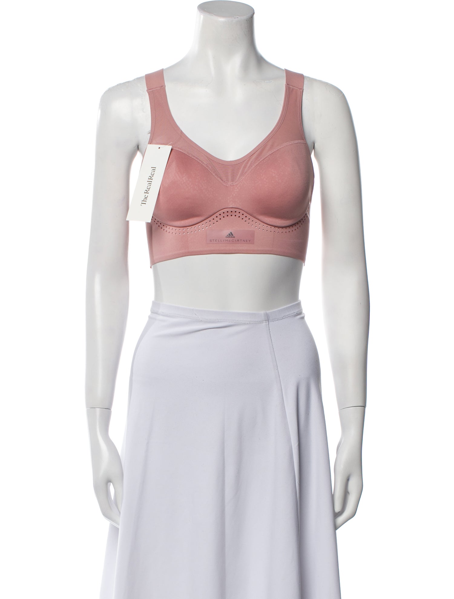 Stella McCartney for adidas Scoop Neck Sleeveless Crop Top