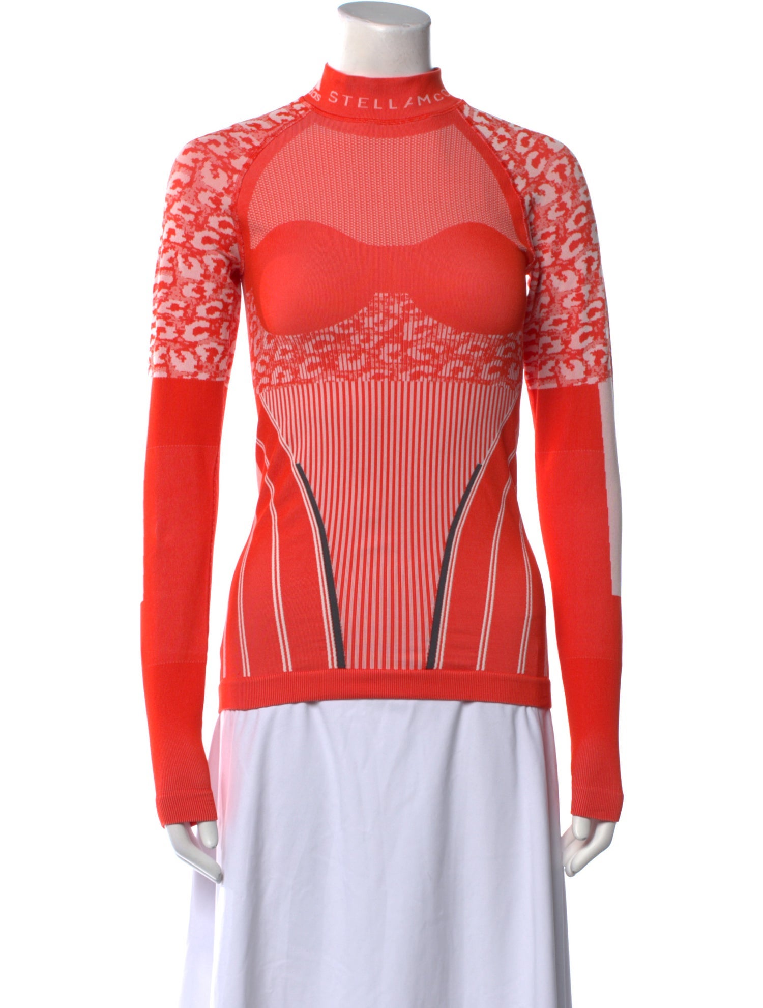 Stella McCartney for adidas Mock Neck Long Sleeve Top