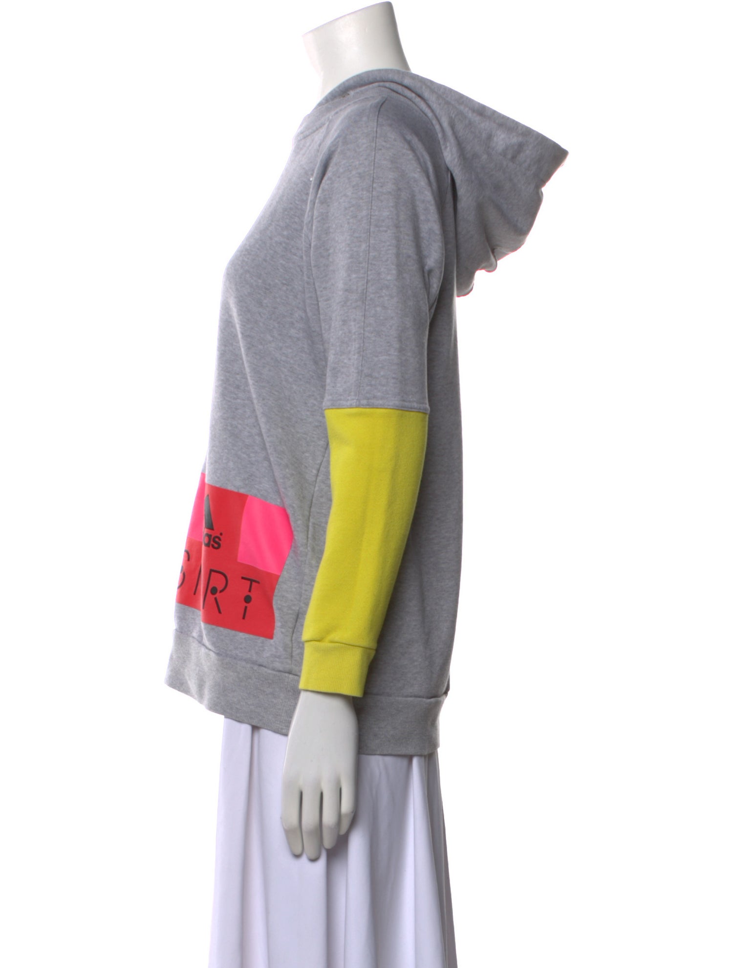 Stella McCartney for adidas Colorblock Pattern Crew Neck Sweatshirt