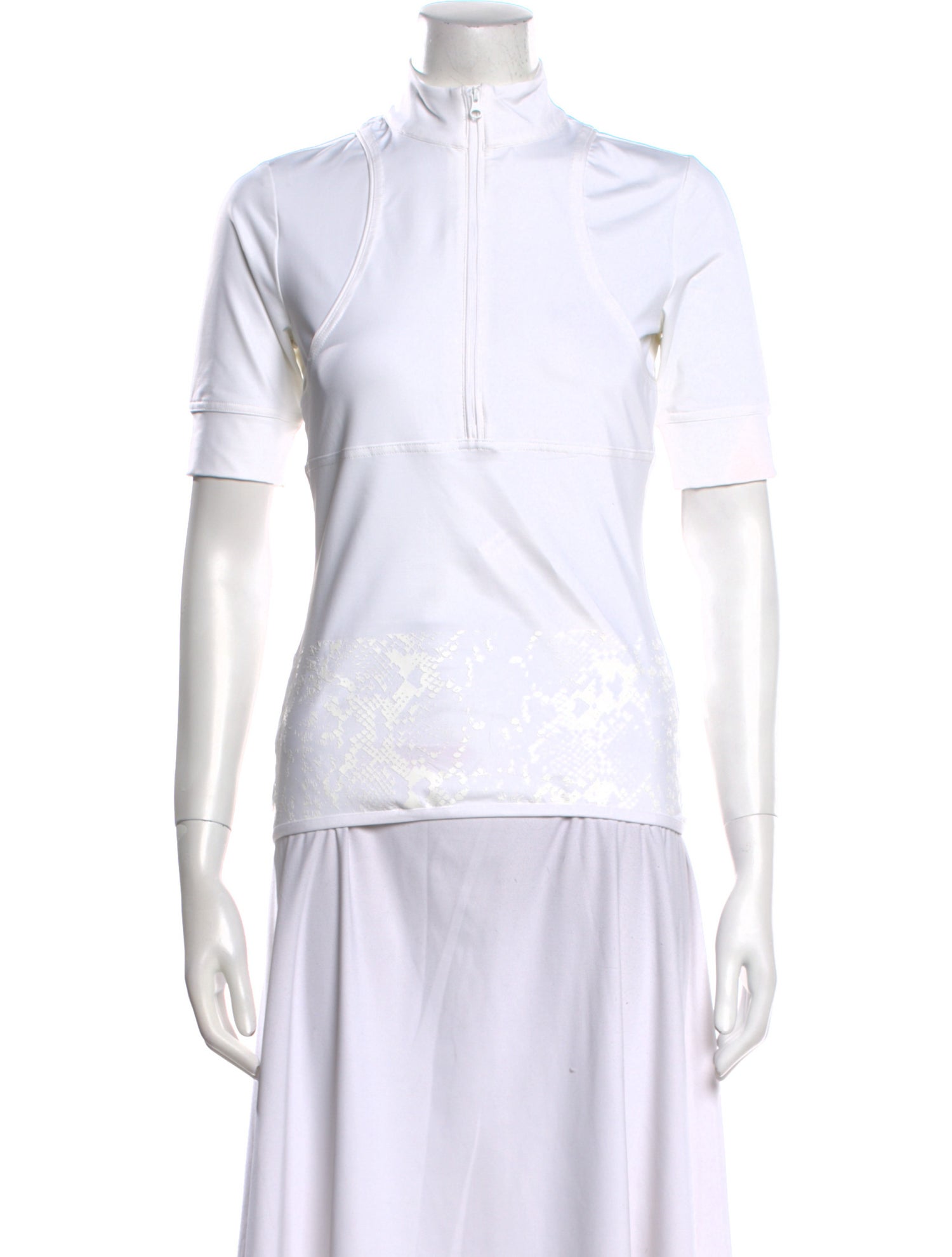 Stella McCartney for adidas Mock Neck Short Sleeve Top