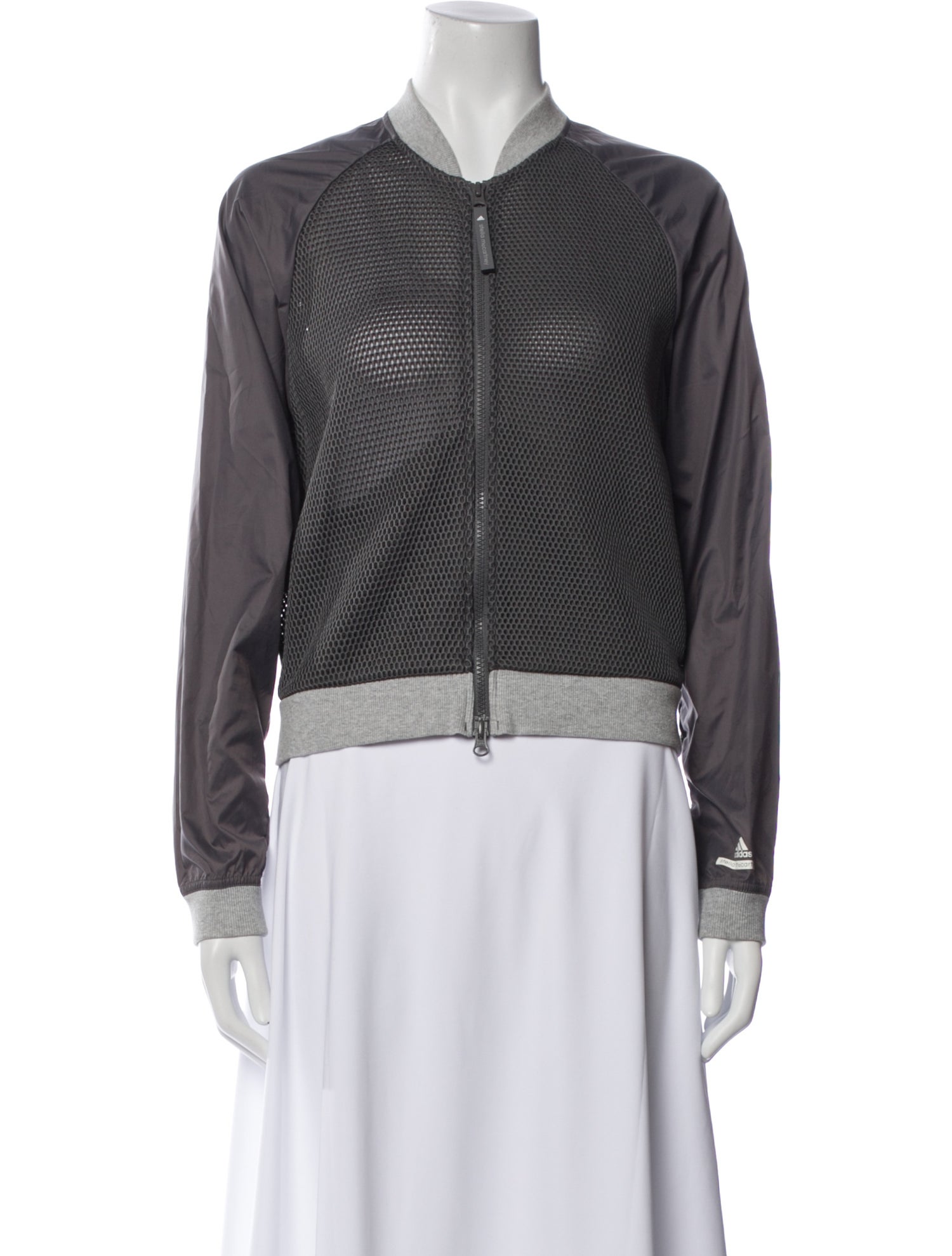 Stella McCartney for adidas Nylon Striped Bomber Jacket