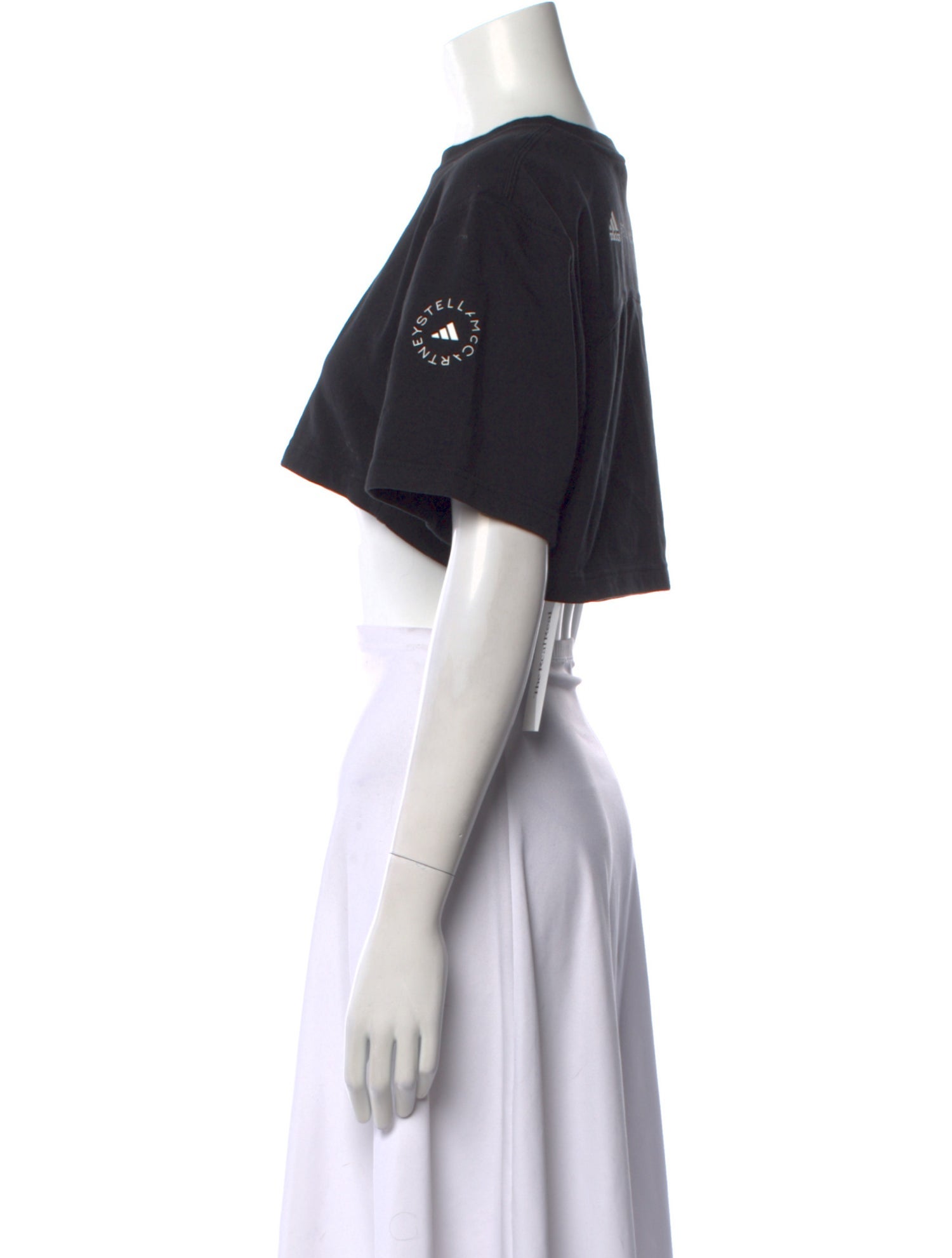 Stella McCartney for adidas Crew Neck Short Sleeve Crop Top