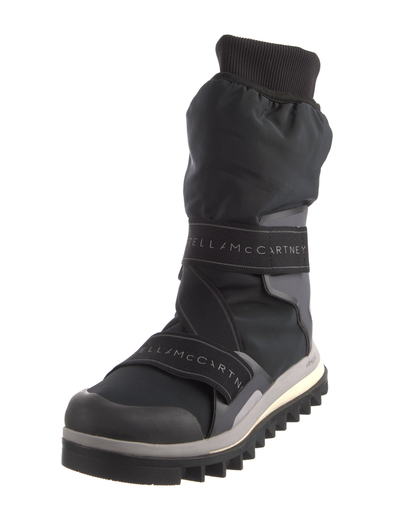 Stella McCartney for adidas Nylon Colorblock Pattern Moto Boots