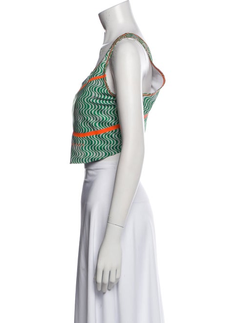 Stella McCartney for adidas Printed Square Neckline Crop Top