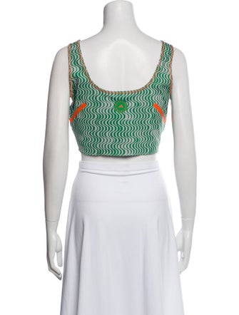 Stella McCartney for adidas Printed Square Neckline Crop Top